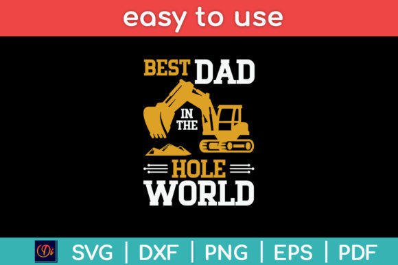 Best Dad in the Hole World Funny Svg Png Graphics Crafts Review