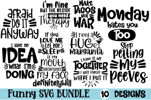 Funny SVG Bundle for Graphics and Crafts Branding