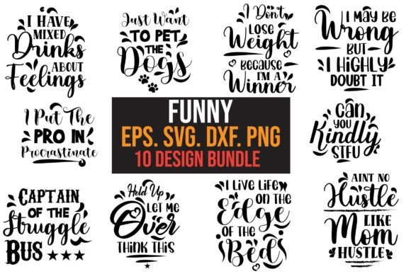 Funny SVG Typography T-shirt Design for Graphics and Crafts