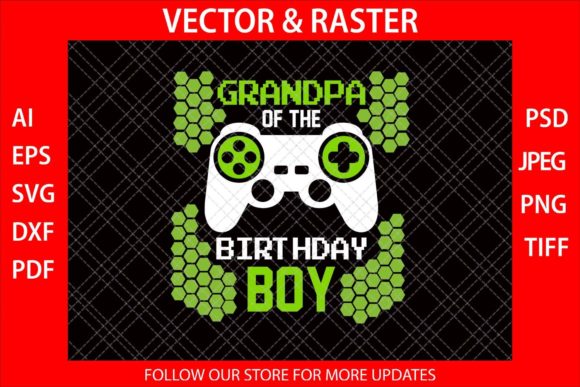 Grandpa of the Birthday Boy Funny SVG: A Graphics Review for Crafts