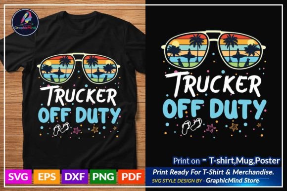 Trucker of Duty Funny Svg T Shirt Summer Graphics for Crafts